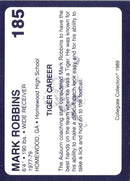 1989 Collegiate Collection Auburn Coke 580 Mark Robbins