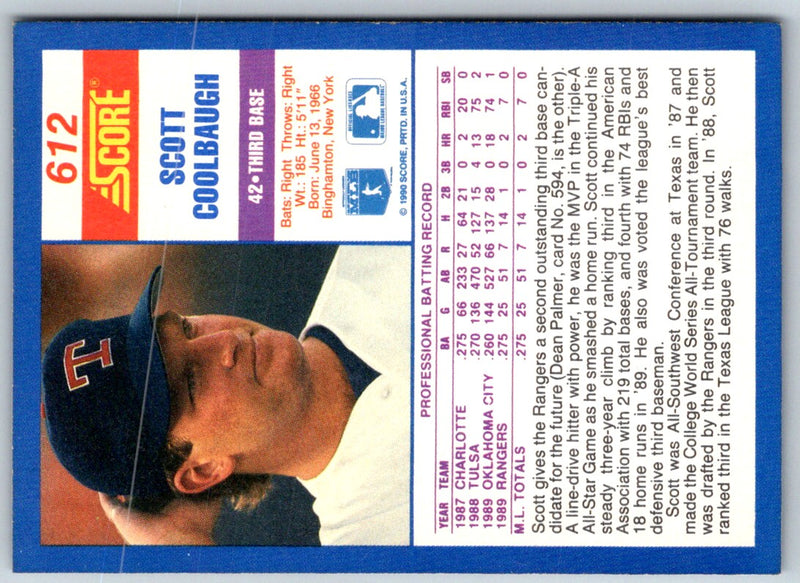 1990 Score Scott Coolbaugh