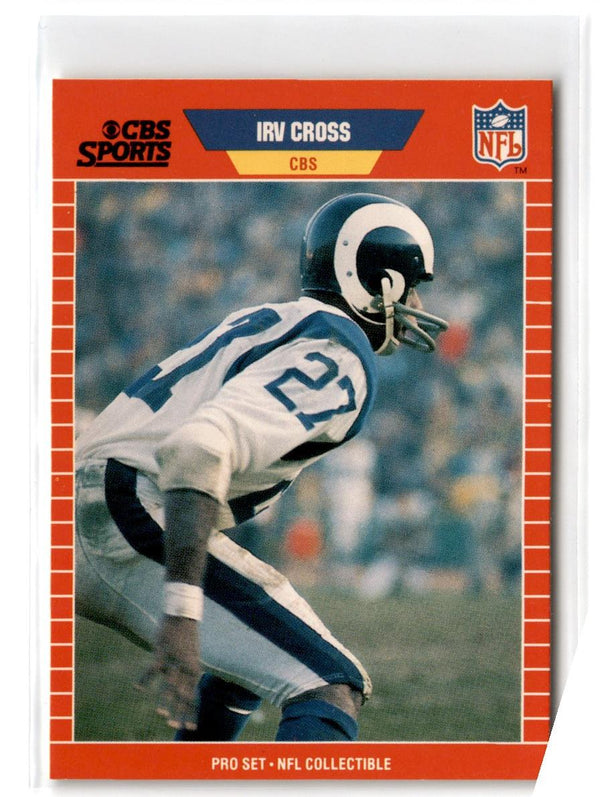 1989 Pro Set Announcers Irv Cross #16