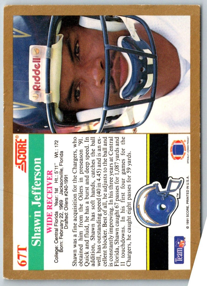 1991 Score Supplemental Shawn Jefferson