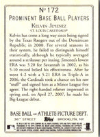 2007 Topps Turkey Red Kelvin Jimenez #172 Rookie