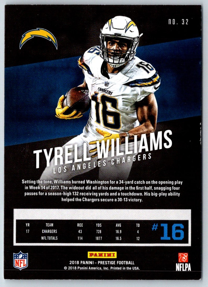 2018 Panini Prestige Tyrell Williams