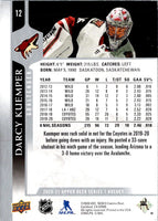 2020 Upper Deck Clear Cut Exclusives Darcy Kuemper #12