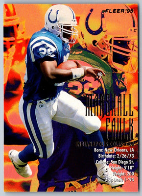 1995 Fleer Shell FACT Marshall Faulk #78