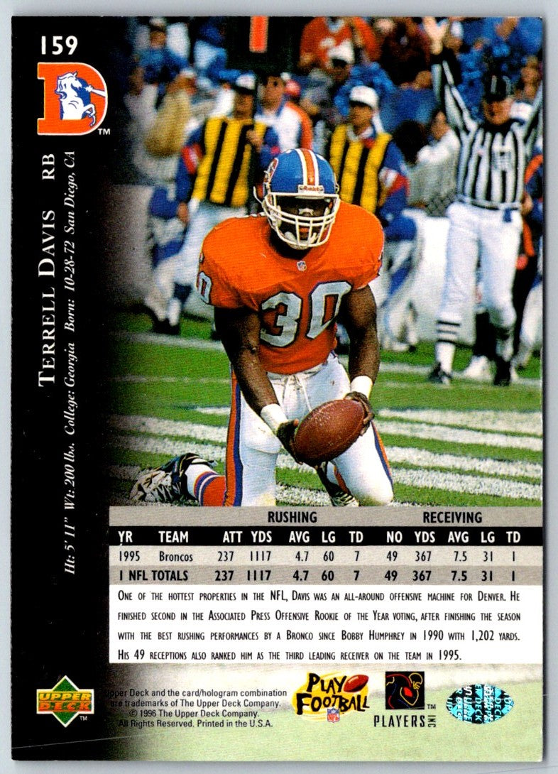 1996 Upper Deck Silver Terrell Davis