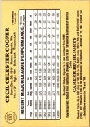 1985 Leaf Cecil Cooper