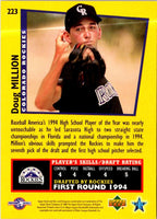 1995 Upper Deck Minors Doug Million #223