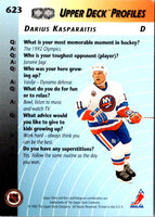 1992 Upper Deck Darius Kasparaitis #623