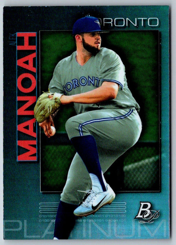 2020 Bowman Platinum Top Prospect Autographs Alek Manoah #TOP-22