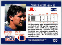 1990 Pro Set Duane Bickett #130