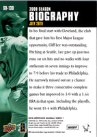 2010 Upper Deck Season Biography Cliff Lee #SB-130