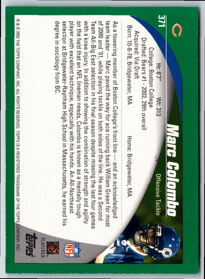 2002 Topps Marc Colombo