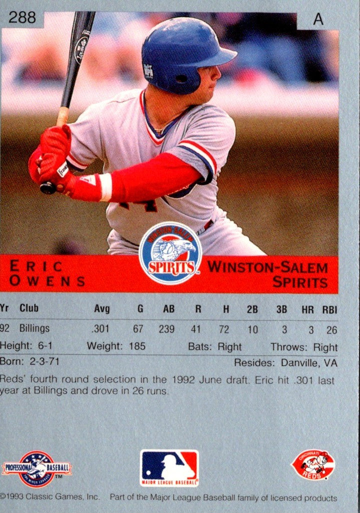 1993 Classic Best Eric Owens