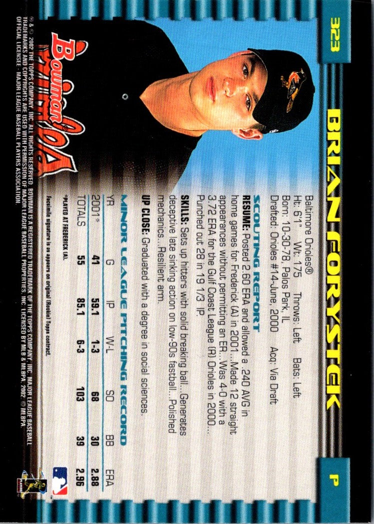 2002 Bowman Brian Forystek