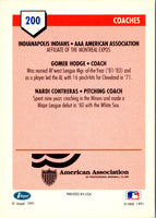1991 Line Drive AAA Gomer Hodge/Nardi Contreras #200