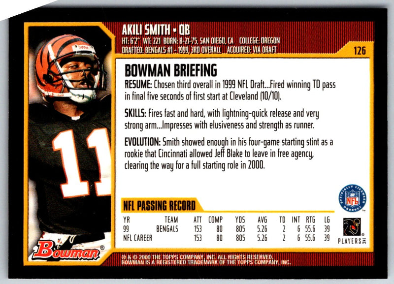 2000 Bowman Akili Smith