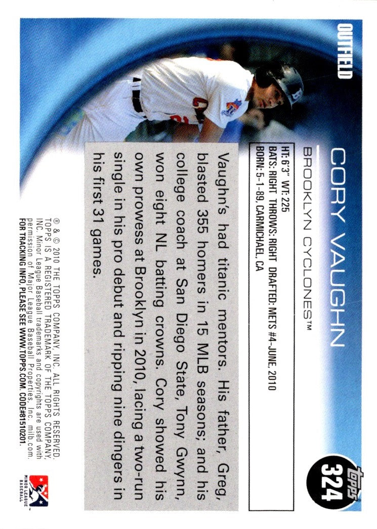 2010 Topps Pro Debut Cory Vaughn