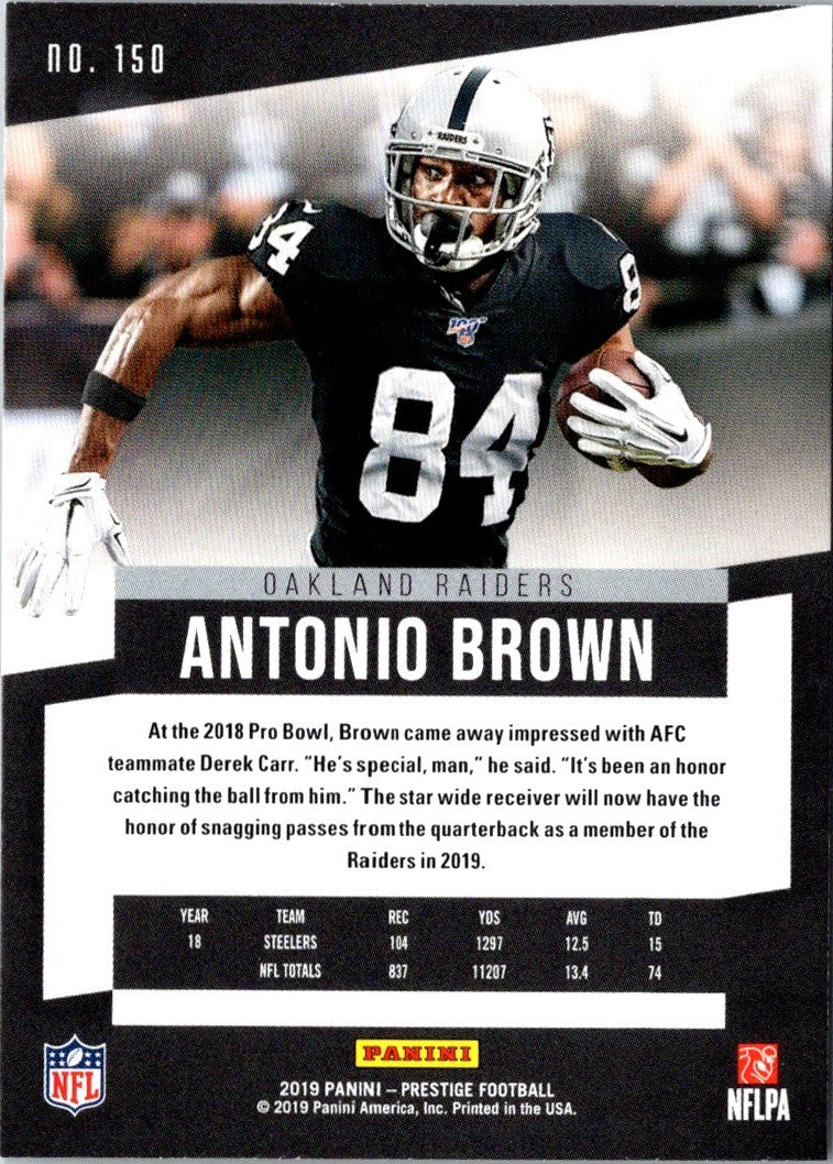 2019 Panini Prestige Antonio Brown