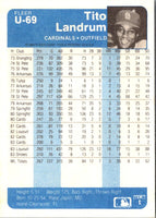1984 Fleer Update Tito Landrum #U-69