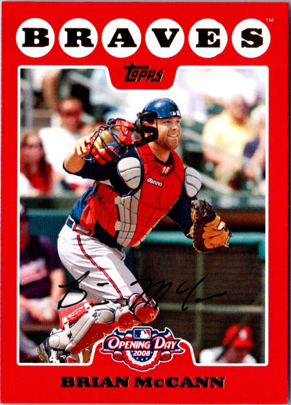 2008 Topps Opening Day Brian McCann #128