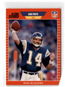 1989 Pro Set Announcers Dan Fouts