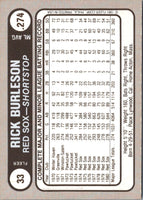 1981 Fleer Star Stickers Rick Burleson #33