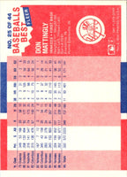 1987 Fleer Baseball's Best Sluggers vs Pitchers Don Mattingly #25