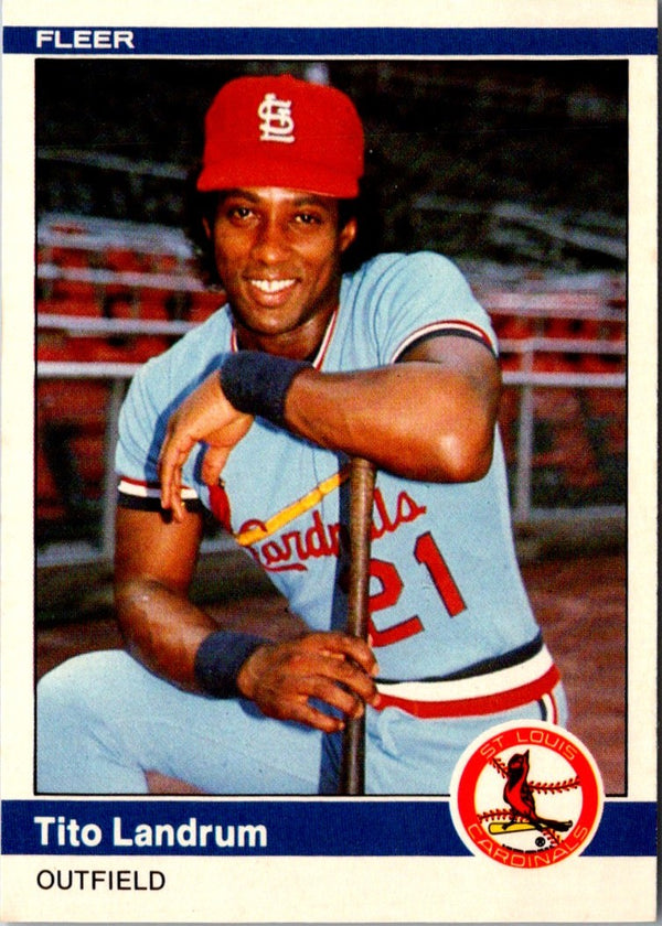 1984 Fleer Update Tito Landrum #U-69