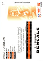 2007 Donruss Threads Rudi Johnson #12