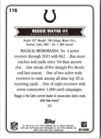 2012 Topps Magic Reggie Wayne #116