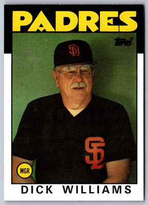 1986 Topps Dick Williams #681