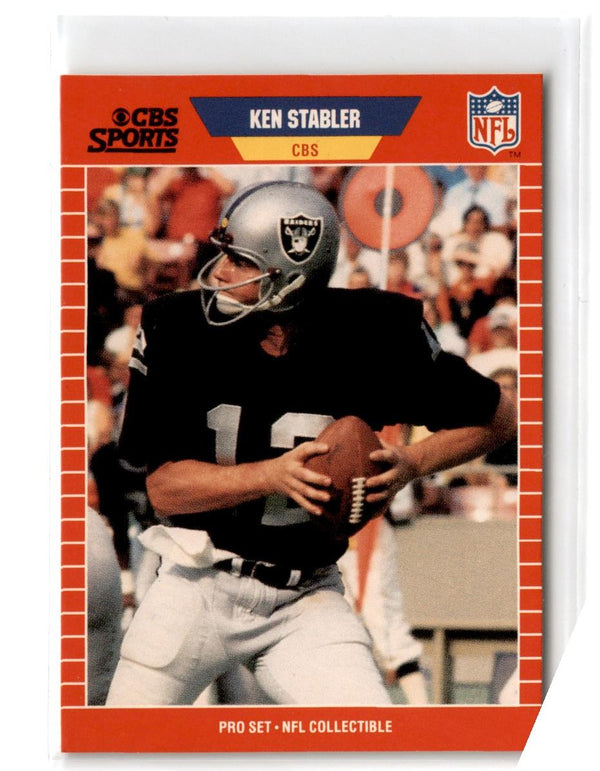 1989 Pro Set Announcers Ken Stabler #18