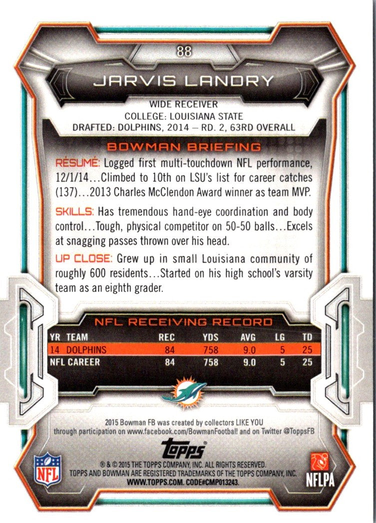 2015 Bowman Jarvis Landry