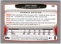 2013 Bowman Cody Ross #105