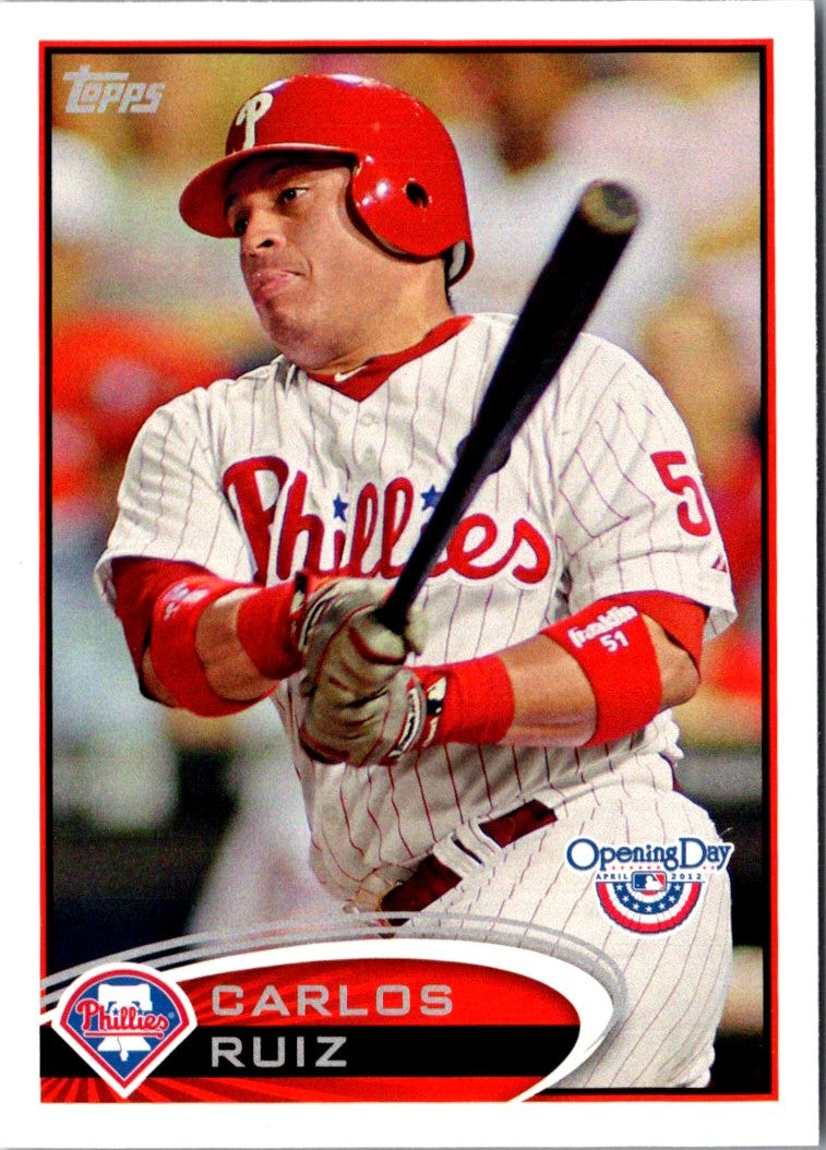 2012 Topps Opening Day Carlos Ruiz