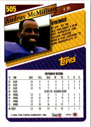 1993 Topps Audray McMillian