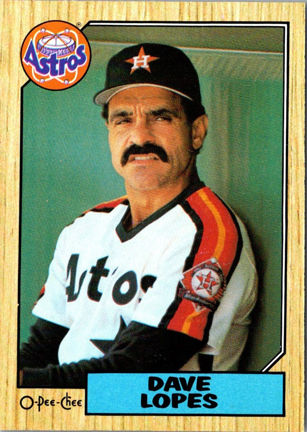 1987 O-Pee-Chee Dave Lopes #311