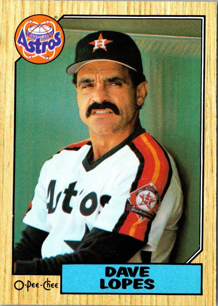 1987 O-Pee-Chee Dave Lopes
