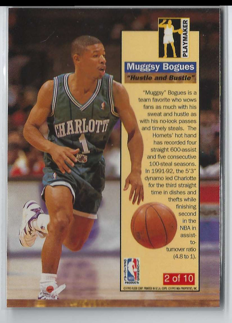 1993 Ultra Playmakers Mugsy Bogues #