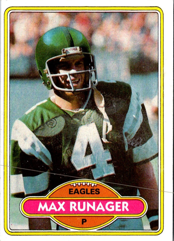 1980 Topps Max Runager #227 Rookie