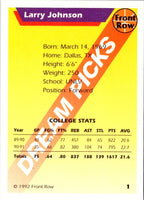 1992 Front Row Dream Picks Larry Johnson #1