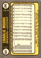 1981 Fleer Charlie Moore #521