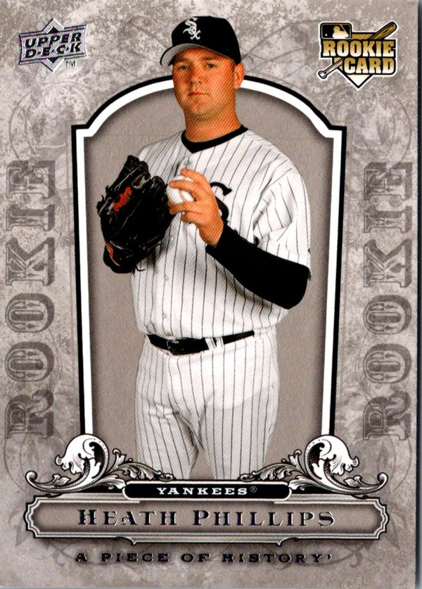 2008 Upper Deck A Piece of History Heath Phillips #110 Rookie