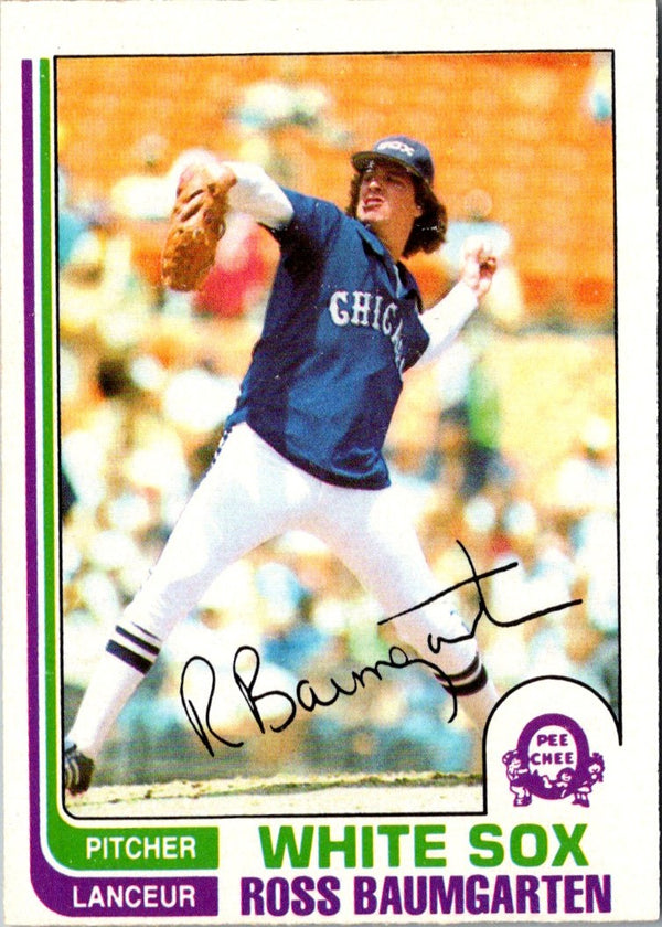 1982 O-Pee-Chee Ross Baumgarten #322