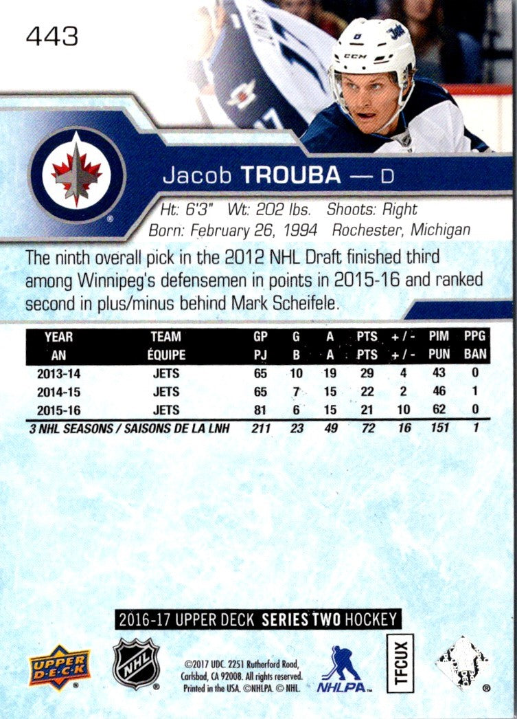 2017 Upper Deck Jacob Trouba