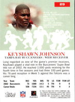 2003 Topps Pristine Keyshawn Johnson #29
