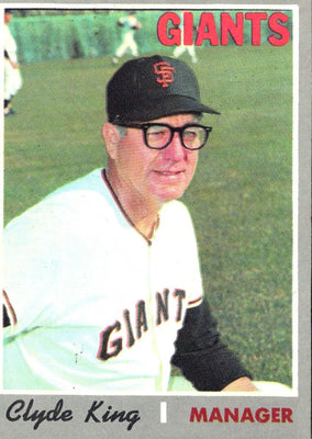 1970 Topps Clyde King #624 EX-MT+