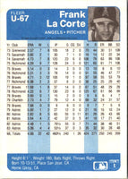 1984 Fleer Update Frank LaCorte #U-67