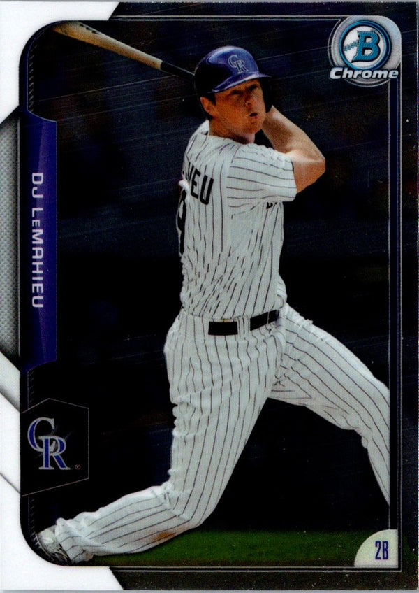 2015 Bowman Chrome DJ LeMahieu #109