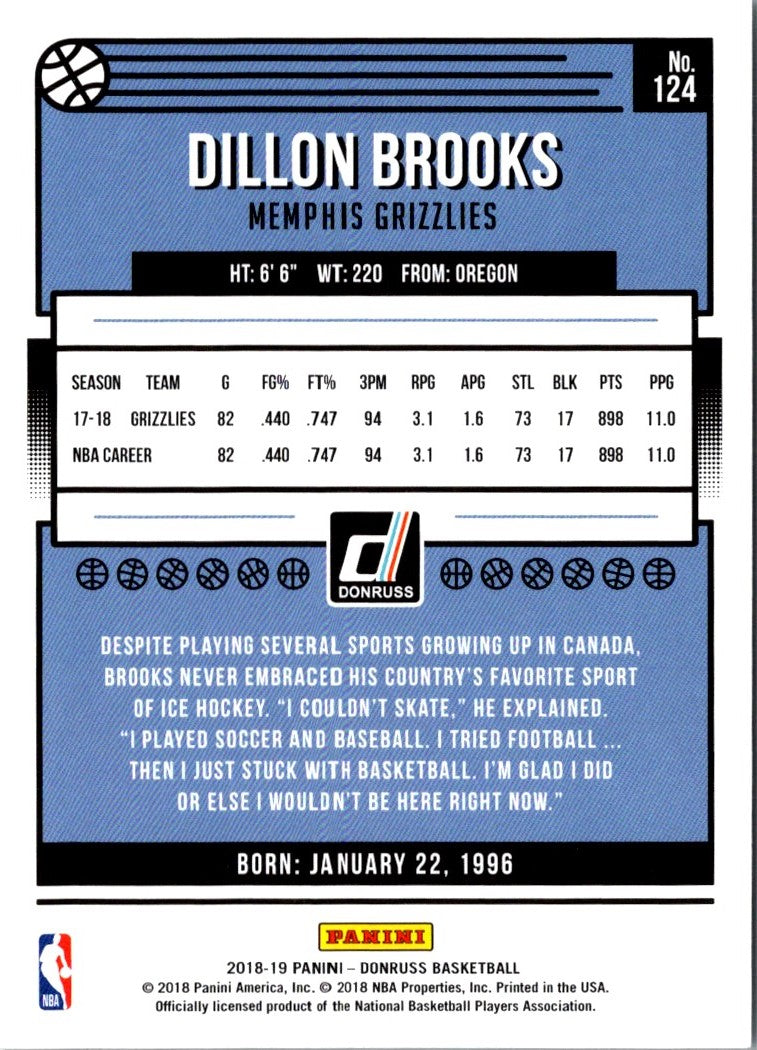 2018 Donruss Dillon Brooks